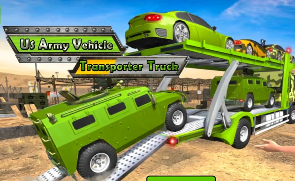 US Army Vehicle Transporter Truck