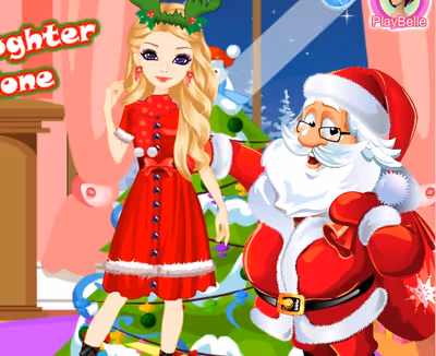 Santas Daughter Home Alone