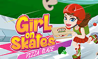 Girl on Skates Pizza Mania