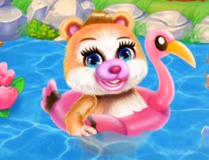 Cute Bear Caring