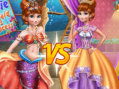 Anna Mermaid Vs Princess