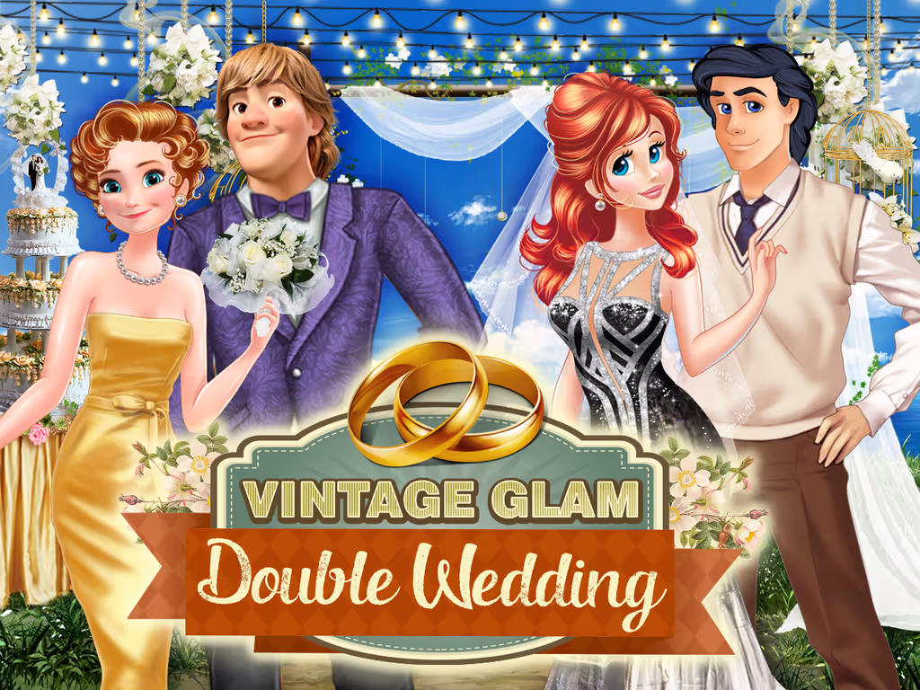 Vintage Glam Double Wedding