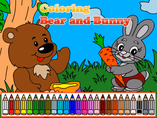 Coloring Bear and Bunny