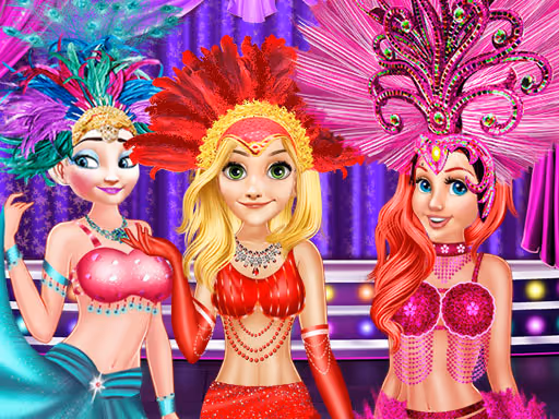 Princess as Los Vegas Showgirls