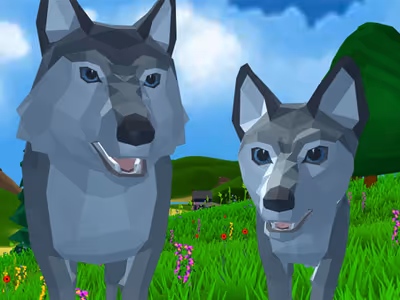 Wolf Simulator Wild Animals D