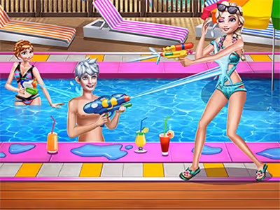 Family Pool Time