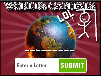 Hangman Capitals Cities
