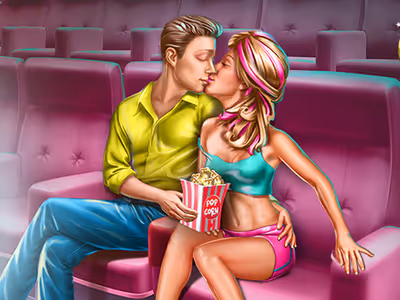 Ellie Cinema Flirting