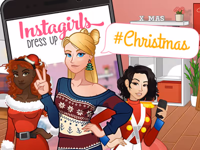 Instagirls Christmas Dress Up