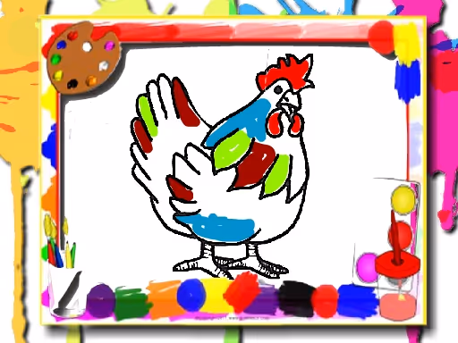 Chicken Coloring Book