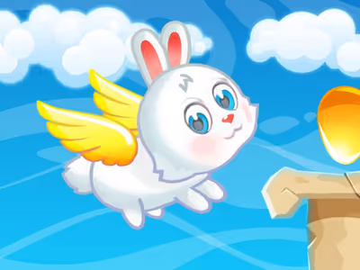 Flying Easter Bunny