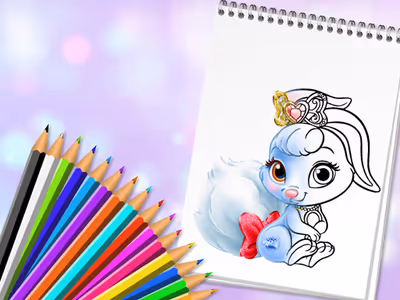 Cute Animals Coloring Book