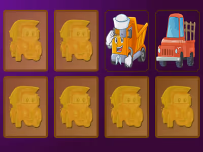 Cartoon Trucks Memory