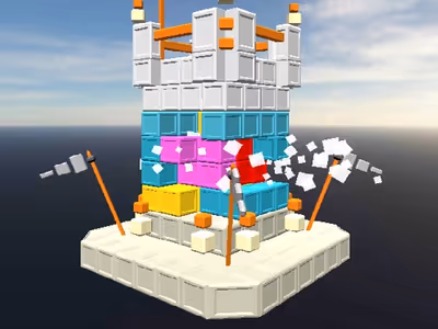 Castle Block Destruction