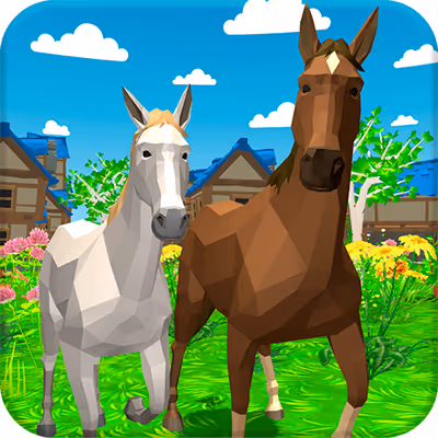 Horse Family Animal Simulator 3D