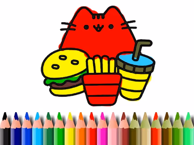 BTS Cute Cats Coloring