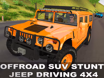Offraod SUV Stunt Jeep Driving 4x4