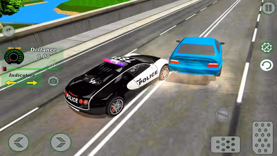 Mad Cop Police Car Race :Police Car vs Gangster Escape
