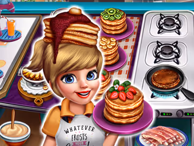 Cooking Fast 3 Ribs And Pancakes
