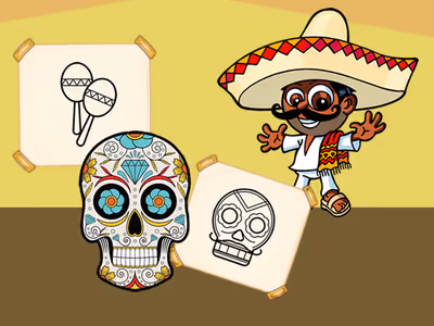 Crazy Mexican Coloring Book