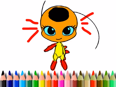 BTS Dotted Girl Coloring