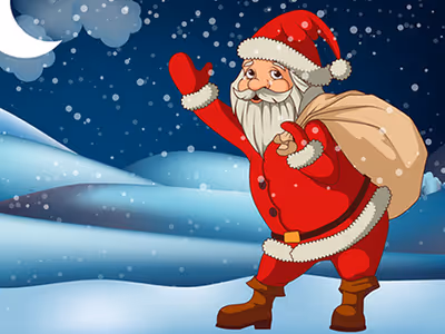Santa Claus Gift Bag Jigsaw