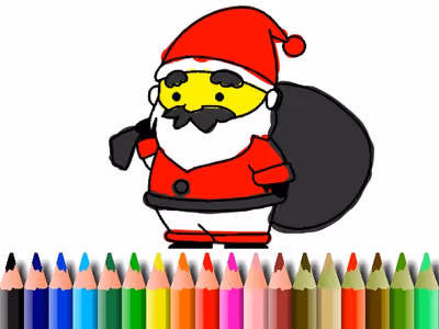 BTS Santa Claus Coloring
