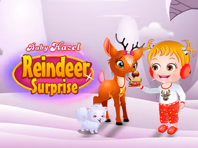Baby Hazel Reindeer Surprise