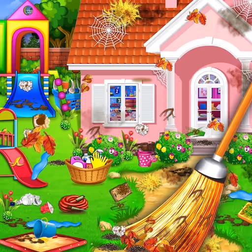 Sweet Home Cleaning : Princess House Cleanup Game