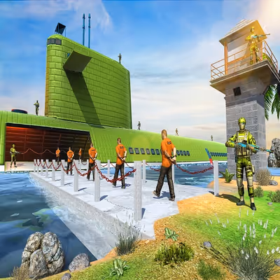 US Army Prisoner Transport Game 3D