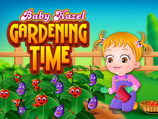 Baby Hazel Gardening Time