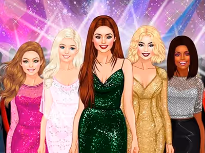 Red Carpet Dress Up Girls