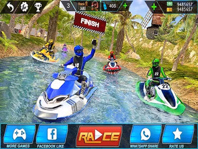 Top Boat Water Jet Sky Simulator Racing 3D