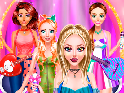 Popstar Girls Dress Up