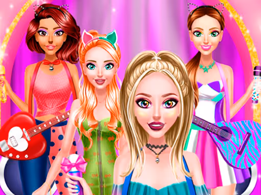 Popstar Girls Dress Up