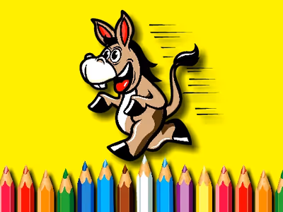 BTS Donkey Coloring Book