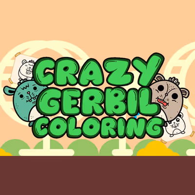 Crazy Gerbil Coloring