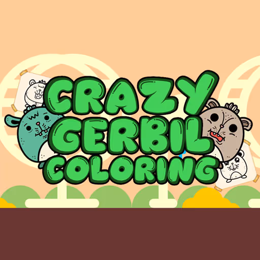 Crazy Gerbil Coloring