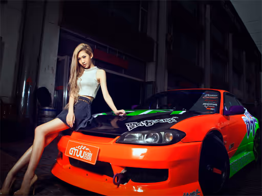 Girls and Cars Slide