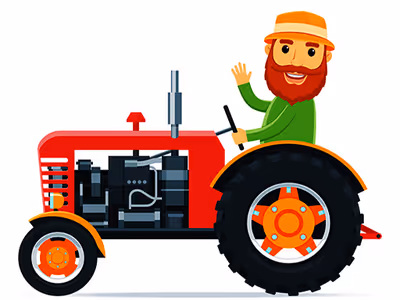 Cartoon Farm Traktors