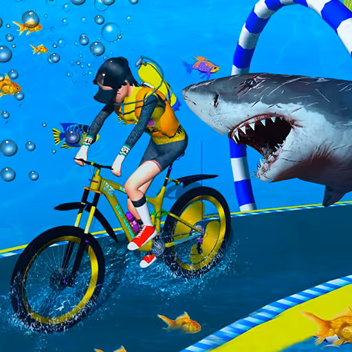 Under Water Bicycle Racing