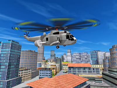 City Helicopter Flight