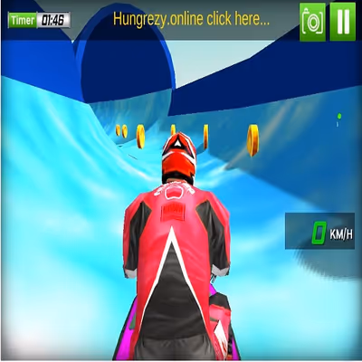 Water Slide Jet Boat Race 3D