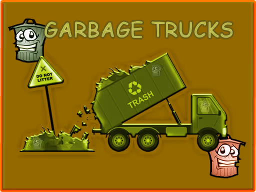 Garbage Trucks Hidden Trash Can