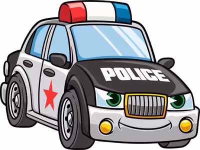 Cartoon Police Cars Puzzle