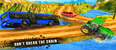 Chained Tractor Towing Rescue