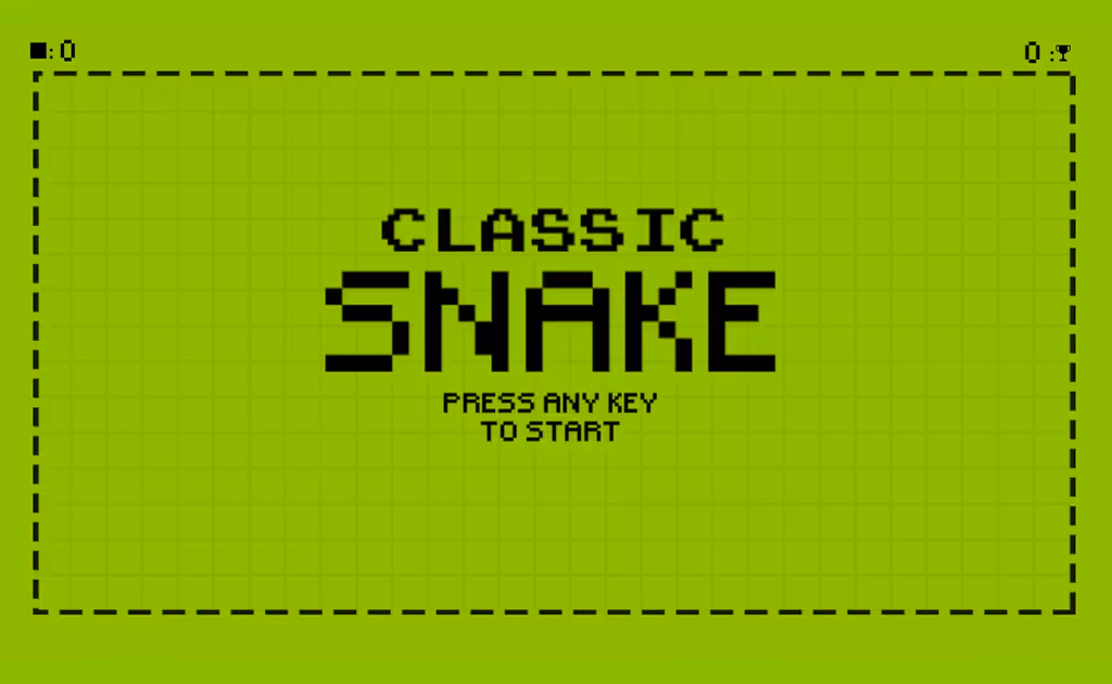 Classic Snake HTML5