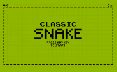 Classic Snake HTML5