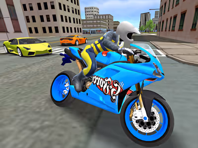 Sports bike simulator Drift 3D