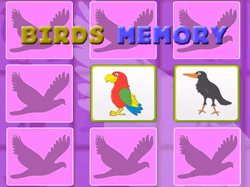 Kids Memory with Birds